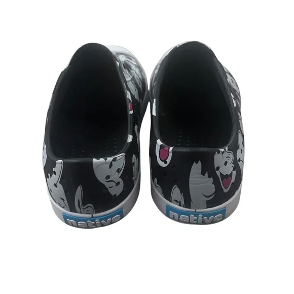 NWOT Natives Black Disney Mickey Mouse Slip Ons Size M5/W7 - Picture 4 of 6